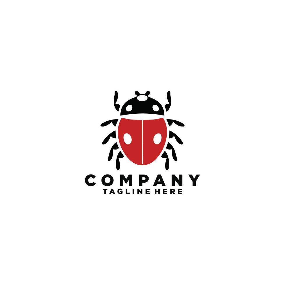 AI generated Ladybug icon. Vector image of red flying insect