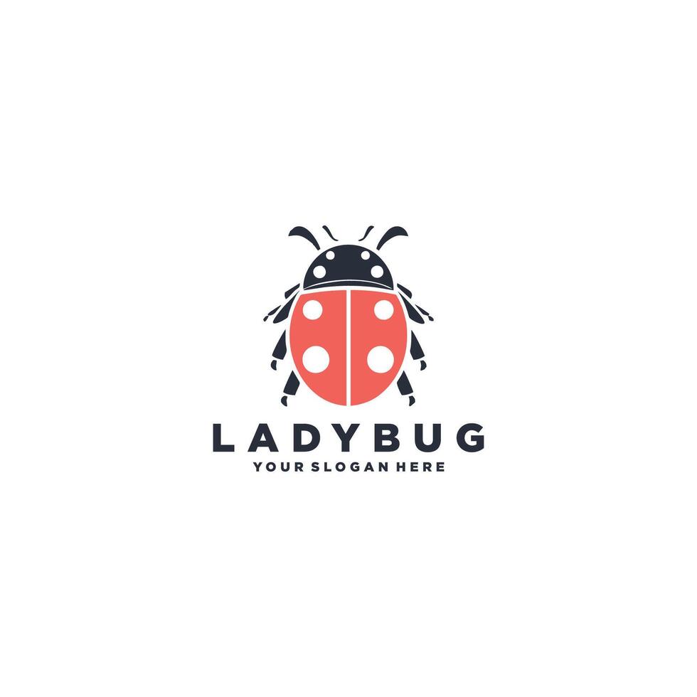 AI generated Ladybug icon. Vector image of red flying insect