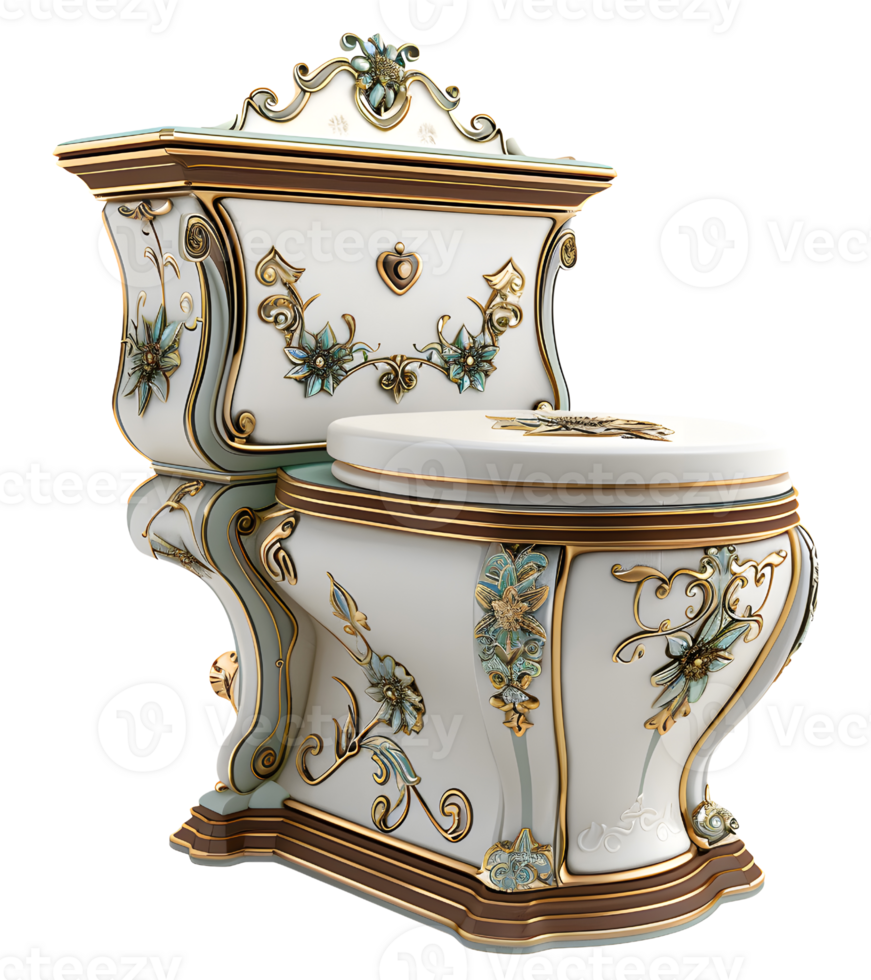 AI generated White lavatory png beautiful toiletry beautiful high commode transparent background