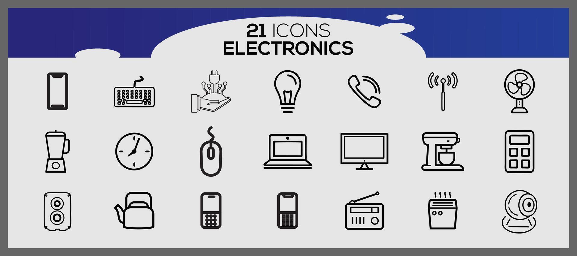 Electronics protection icon set. Internet and mobile device icon set. Simple set of data security-related vector icons.