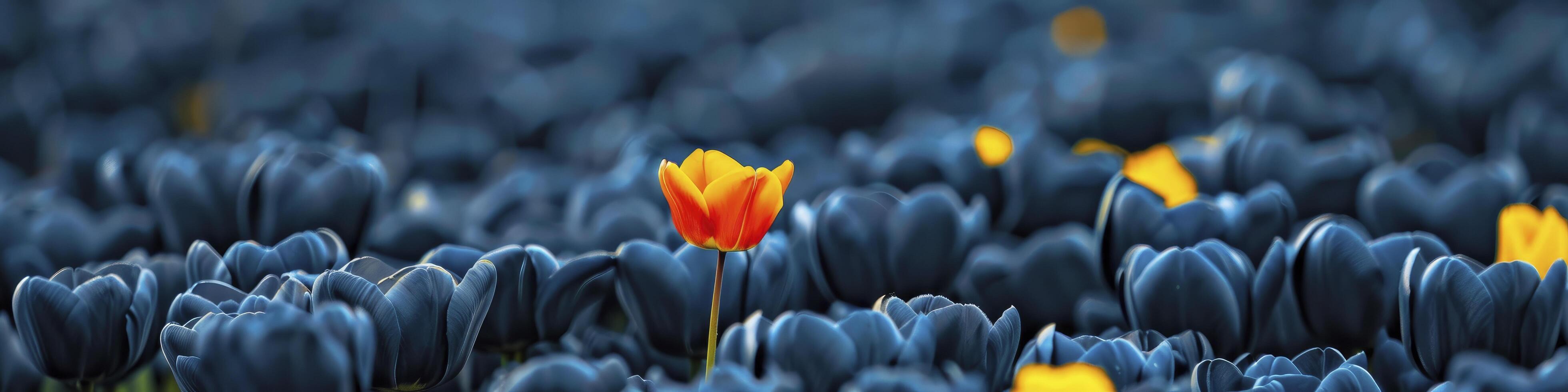 AI generated Divergent, Distinct, and Uniquely Standing Out from the Crowd photo