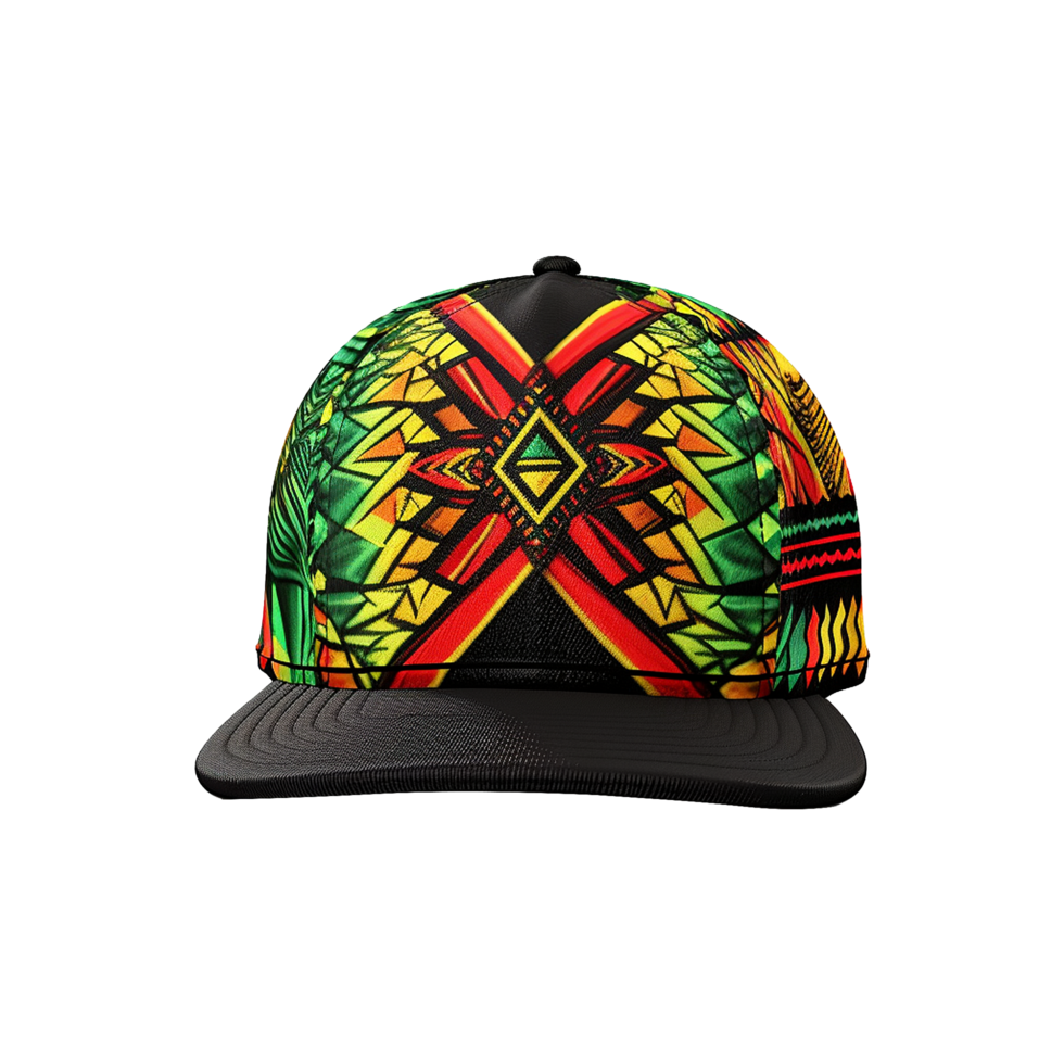 AI generated Rastamanas hat isolate on transparent background png