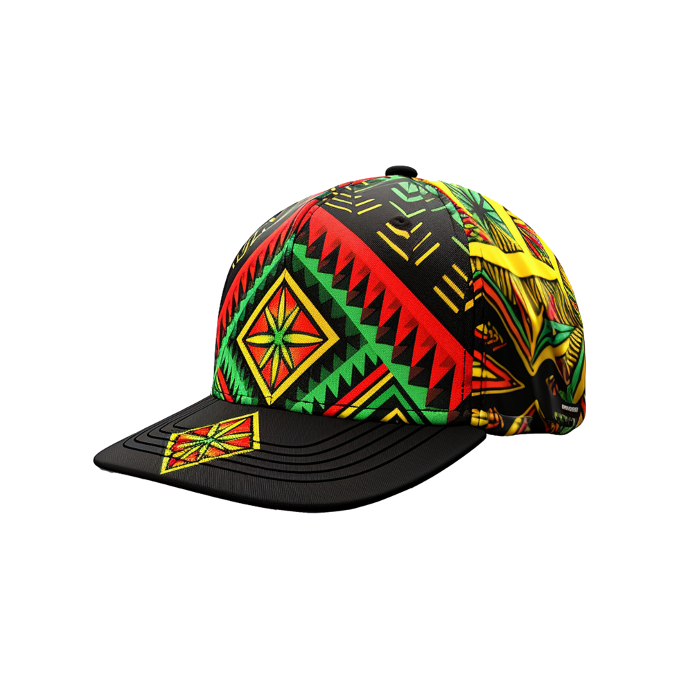 AI generated Rastamanas hat isolate on transparent background png
