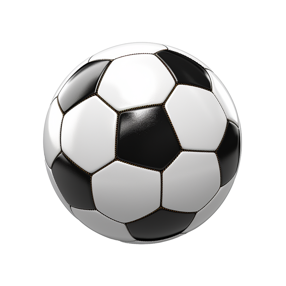 AI generated Soccer or football ball png isolated on transparent background