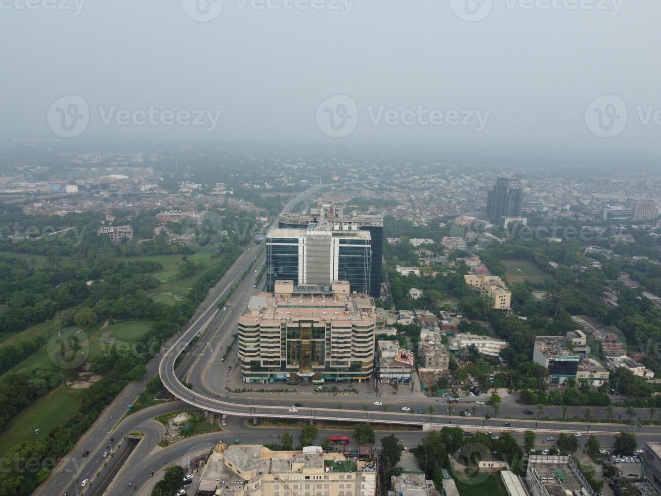 Aerial view of city Lahore in Pakistan on 2023-07-16 photo