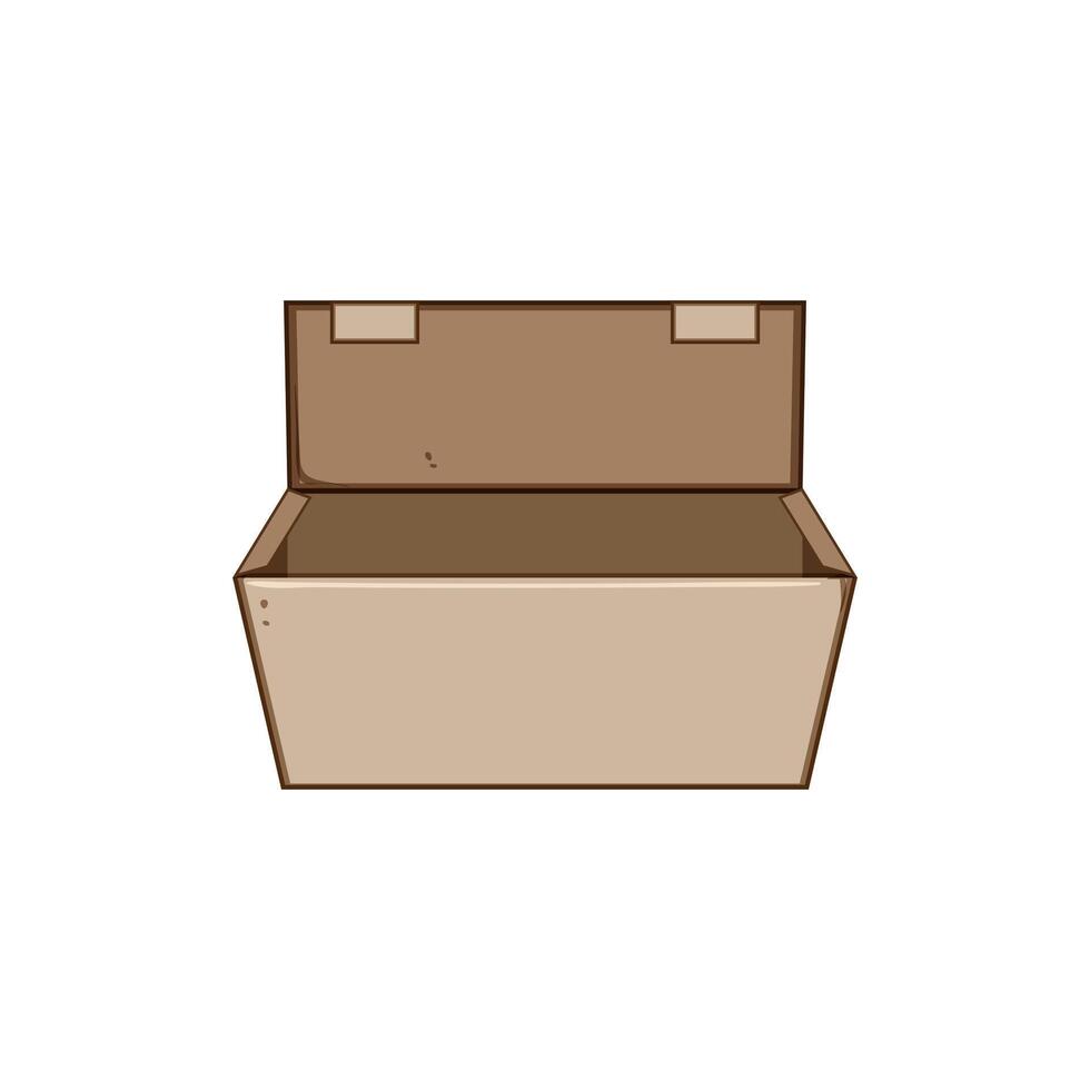 hand food box to go cartoon vector illustration
