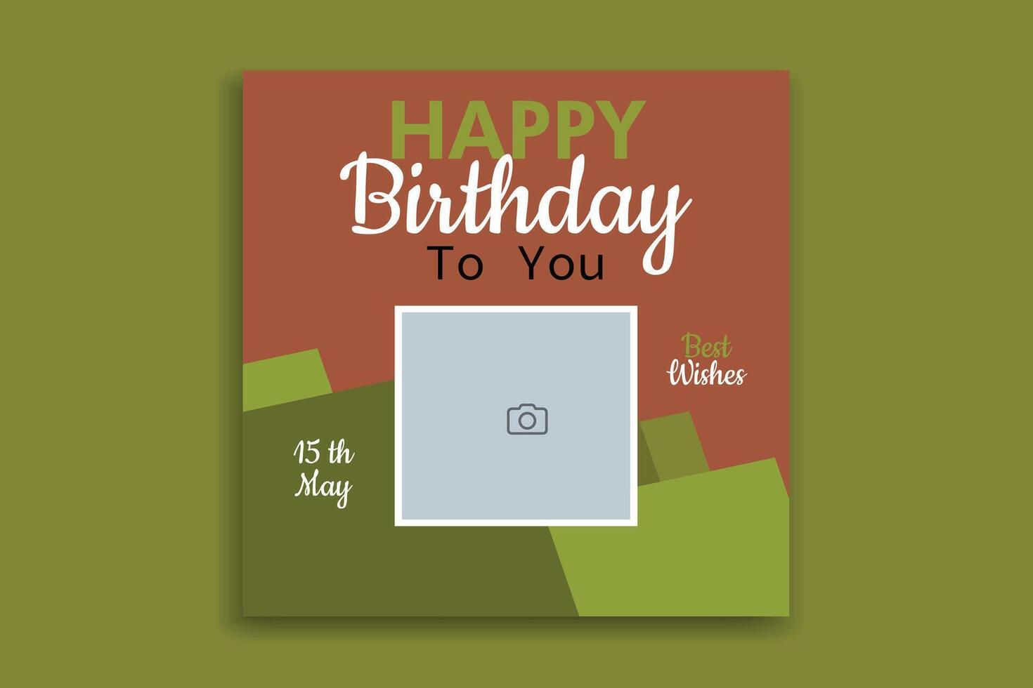 Birthday Social Media Templetes. Borthday Social Media post Design. Happy Birthday Templetes. vector