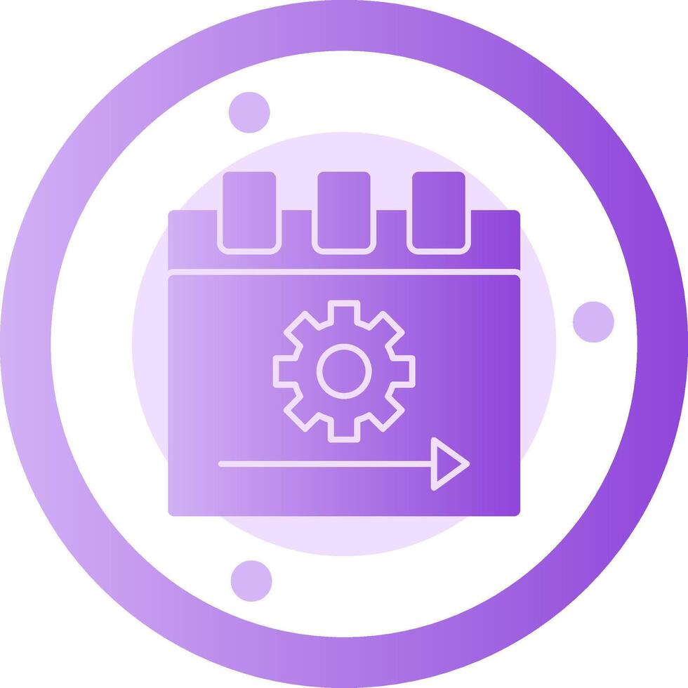 Sprint Glyph Gradient Icon vector