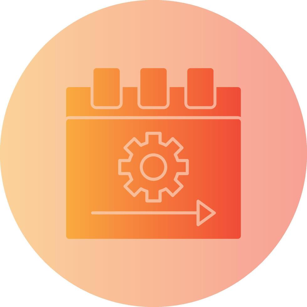 Sprint Gradient Circle Icon vector
