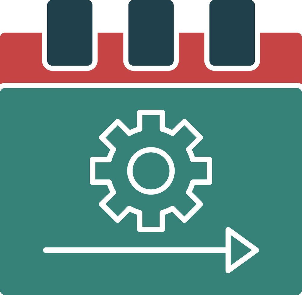 Sprint Glyph Multi Color Icon vector