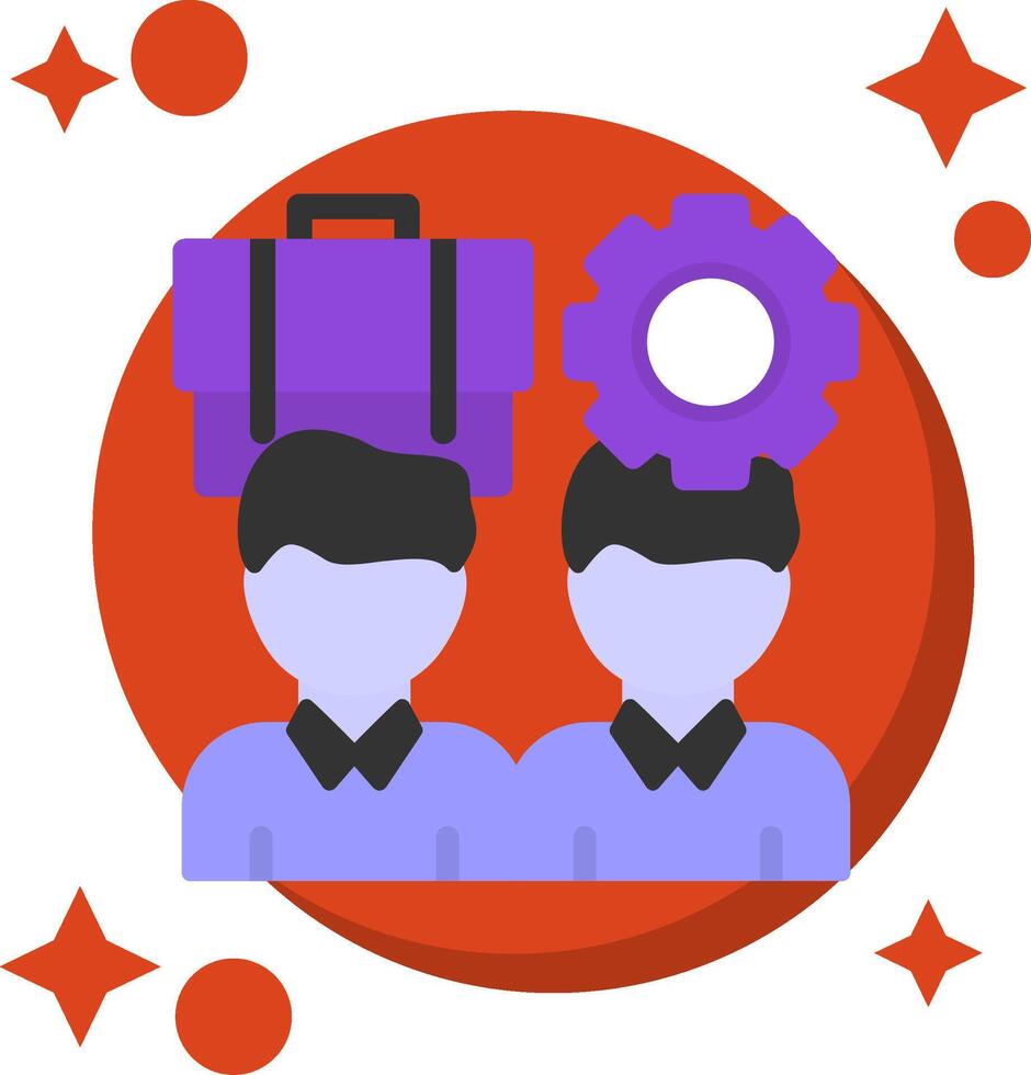 Equal Opportunity Tailed Color Icon vector