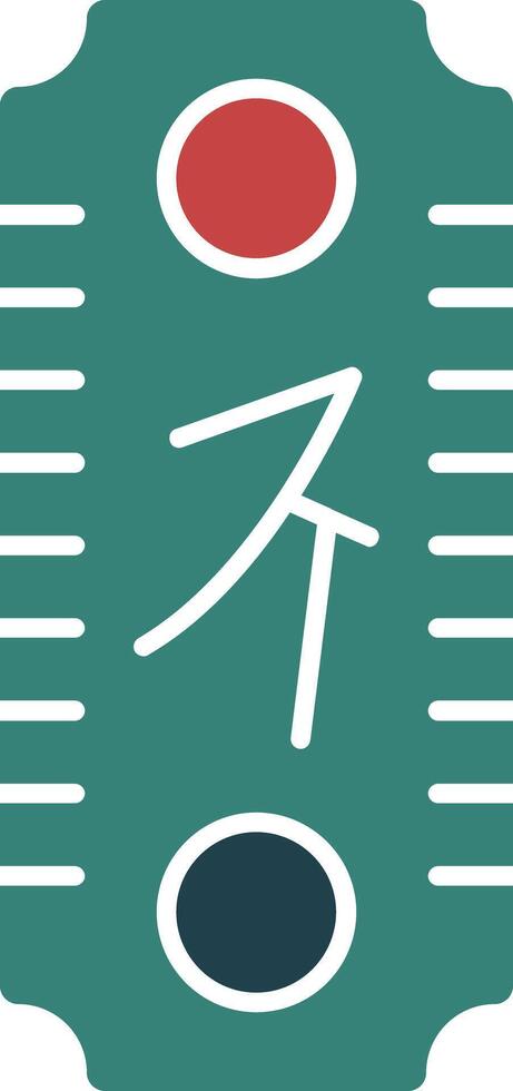 Spring Festival Couplets Glyph Multi Color Icon vector