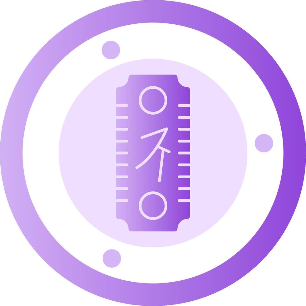 Spring Festival Couplets Glyph Gradient Icon vector