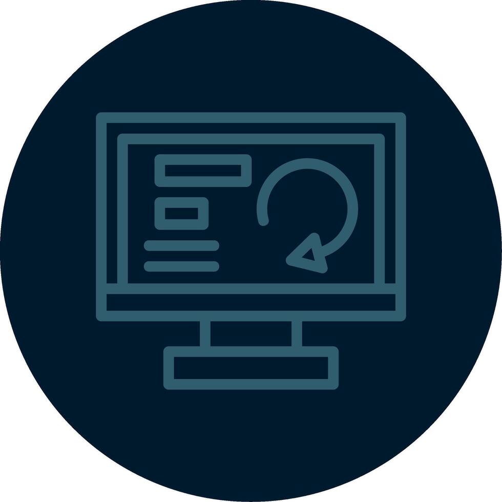Redo Line Multi color Icon vector