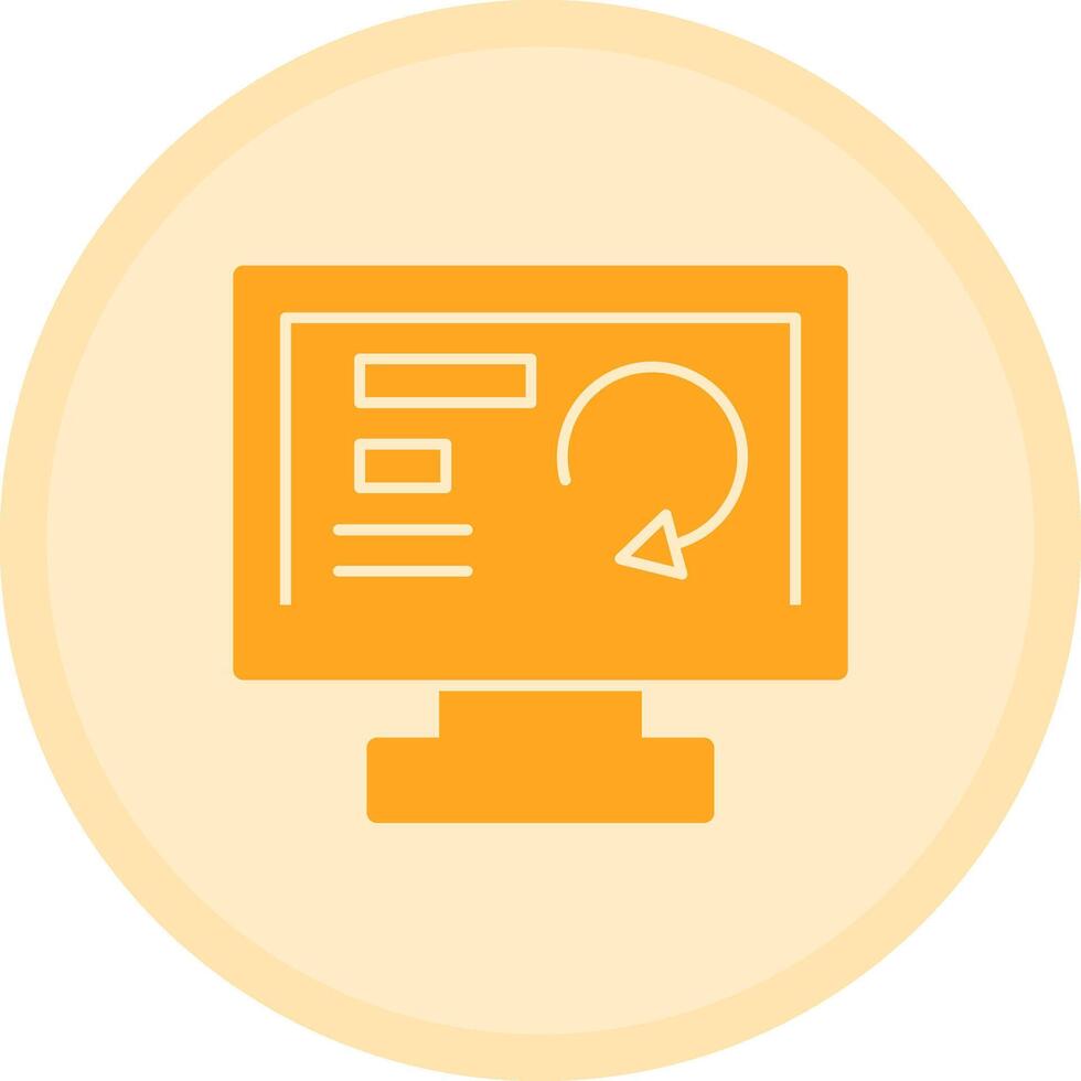 Redo Multicolor Circle Icon vector