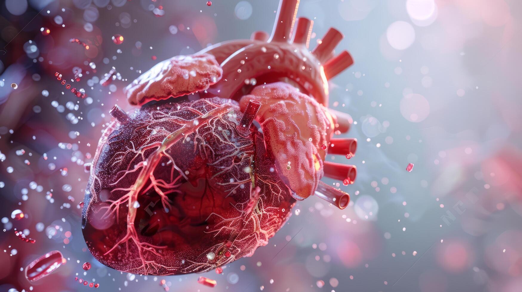 AI generated Infectious endocarditis is the inflammation of the endocardium, the inner lining of the heart, as well as the valves that separate each of the four chambers within the heart photo