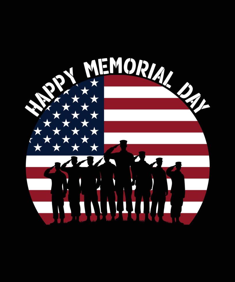 Memorial day t shirt design illustrator vector