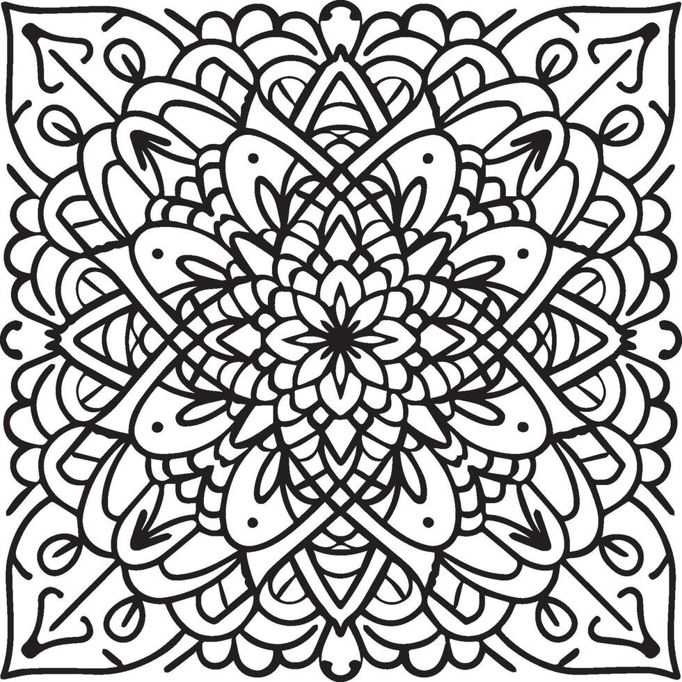 Ornate objects coloring pages. Ornate objects outline for coloring book vector