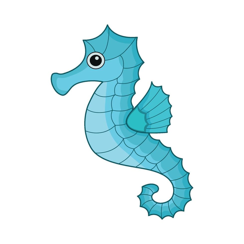 illustration of seahorse vector