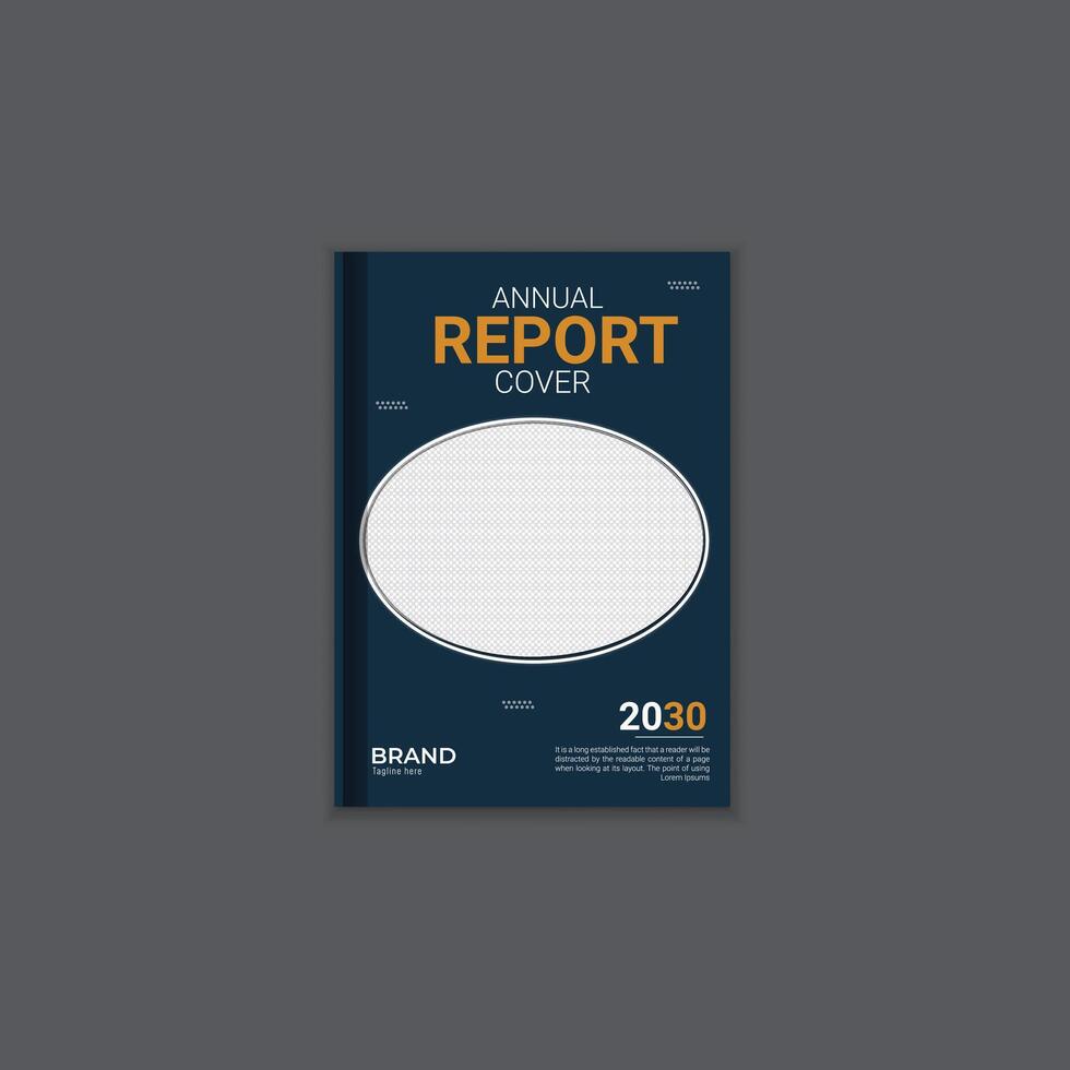 Business brochure book cover design template. vector