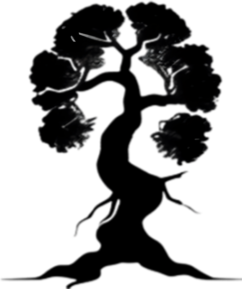AI generated Tiny Yggdrasil icon, a close-up painting of a Tiny Yggdrasil. png