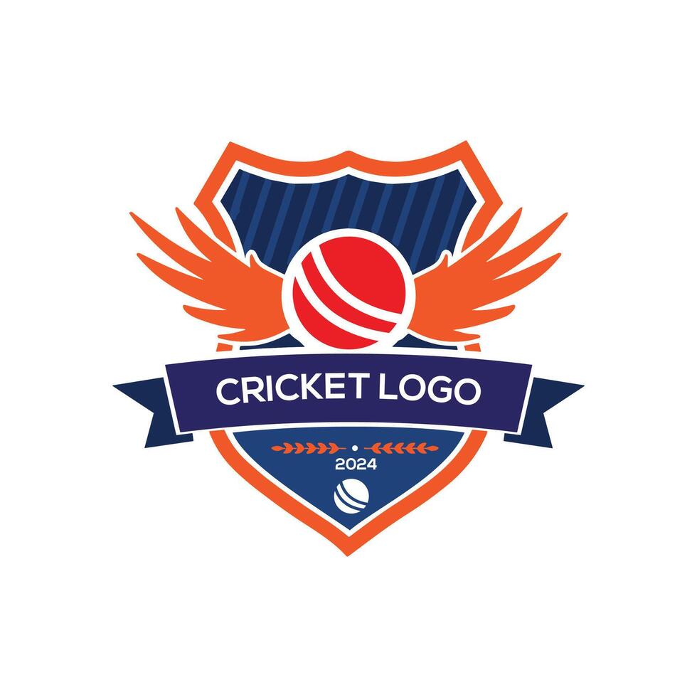 Cricket Logo disegn vector