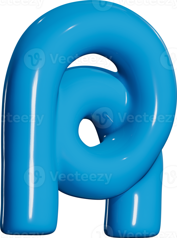 Abstract 3D Element R Shape png