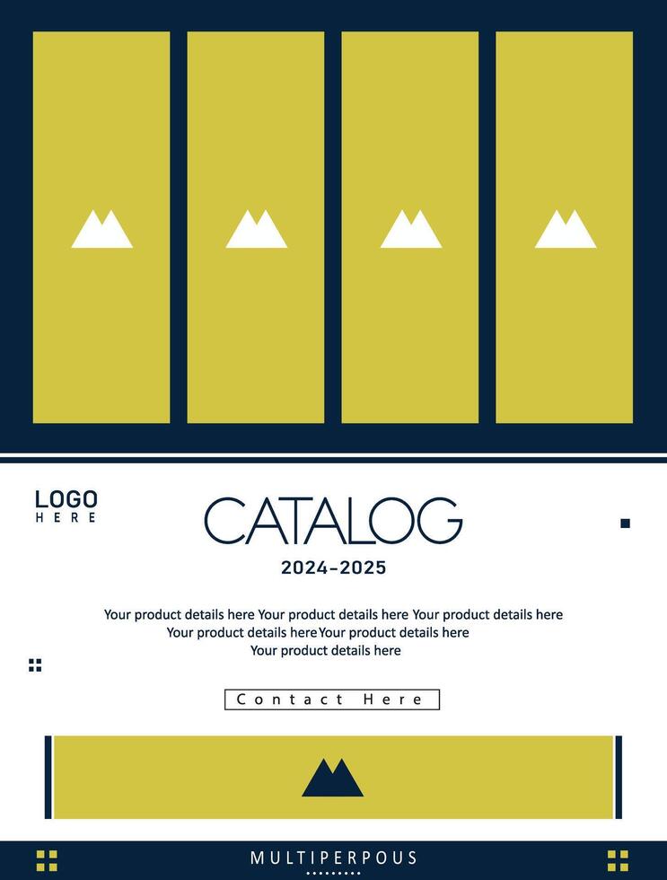 Catalog Template Design vector