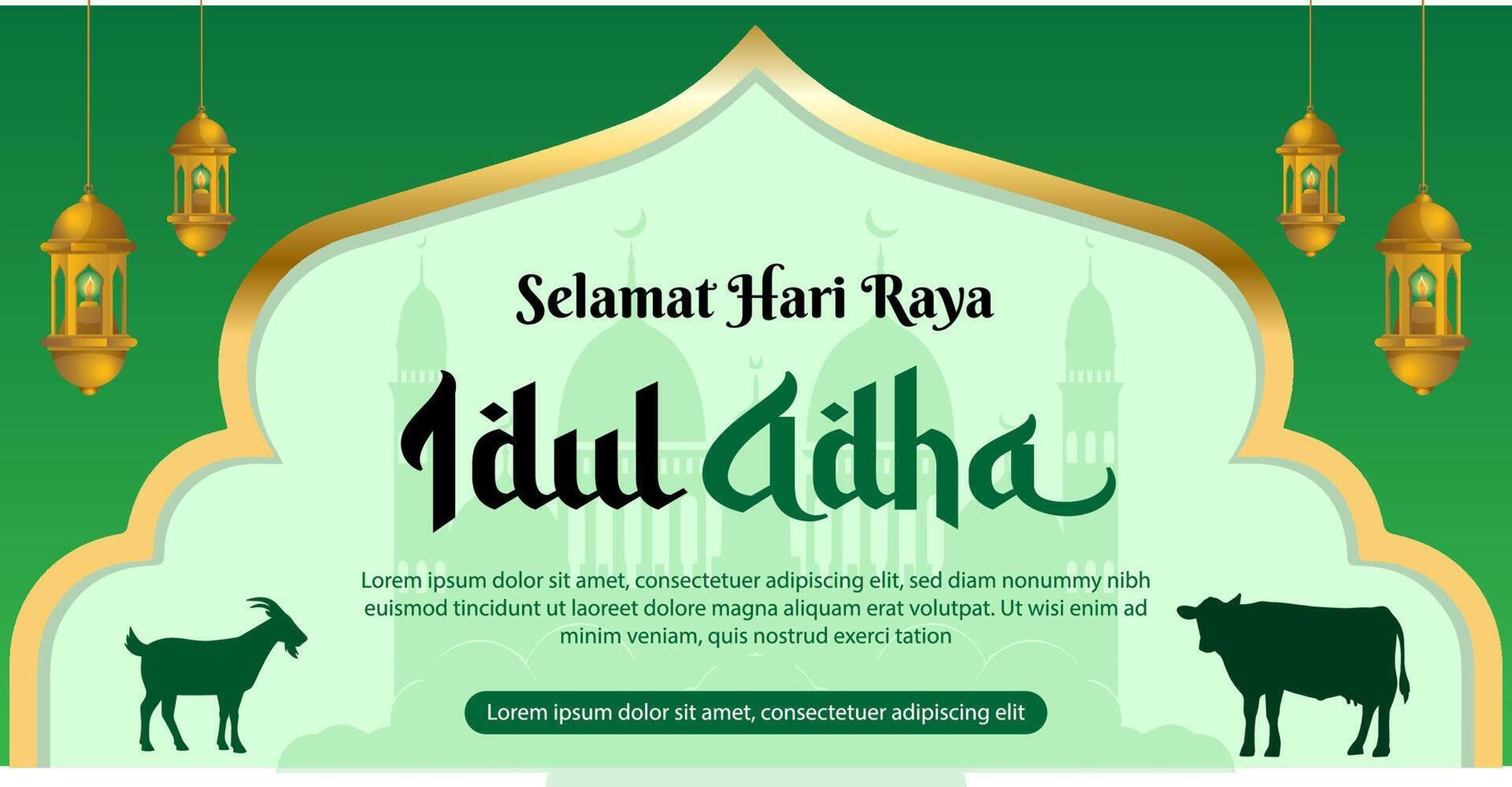 Eid Al Adha Banner Template vector