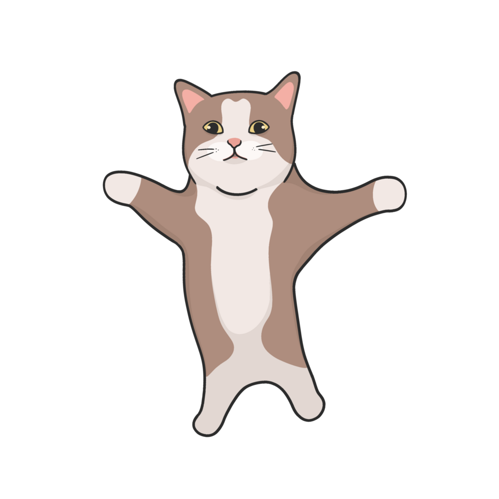 Happy Happy Happy Cat Meme Sticker Tshirt Illustration 45481099 PNG
