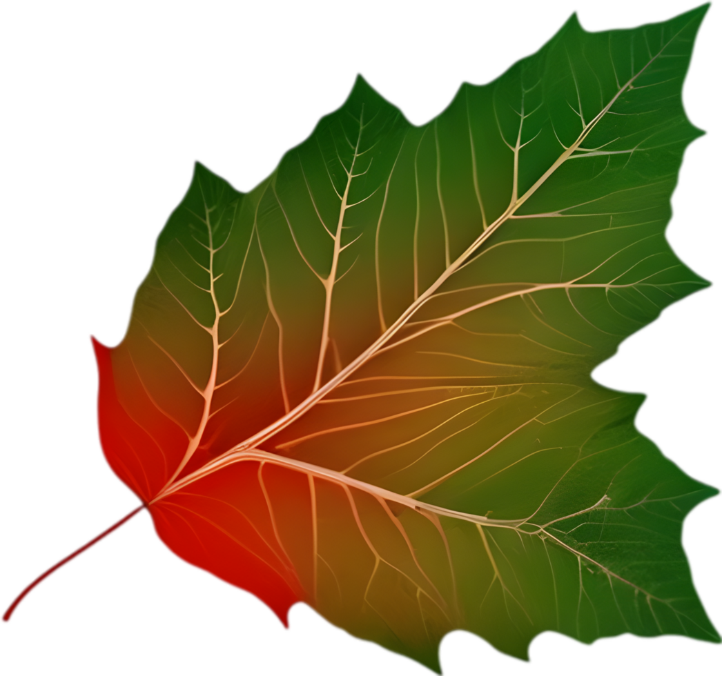 An image of a stylized leaf. AI-Generated. png