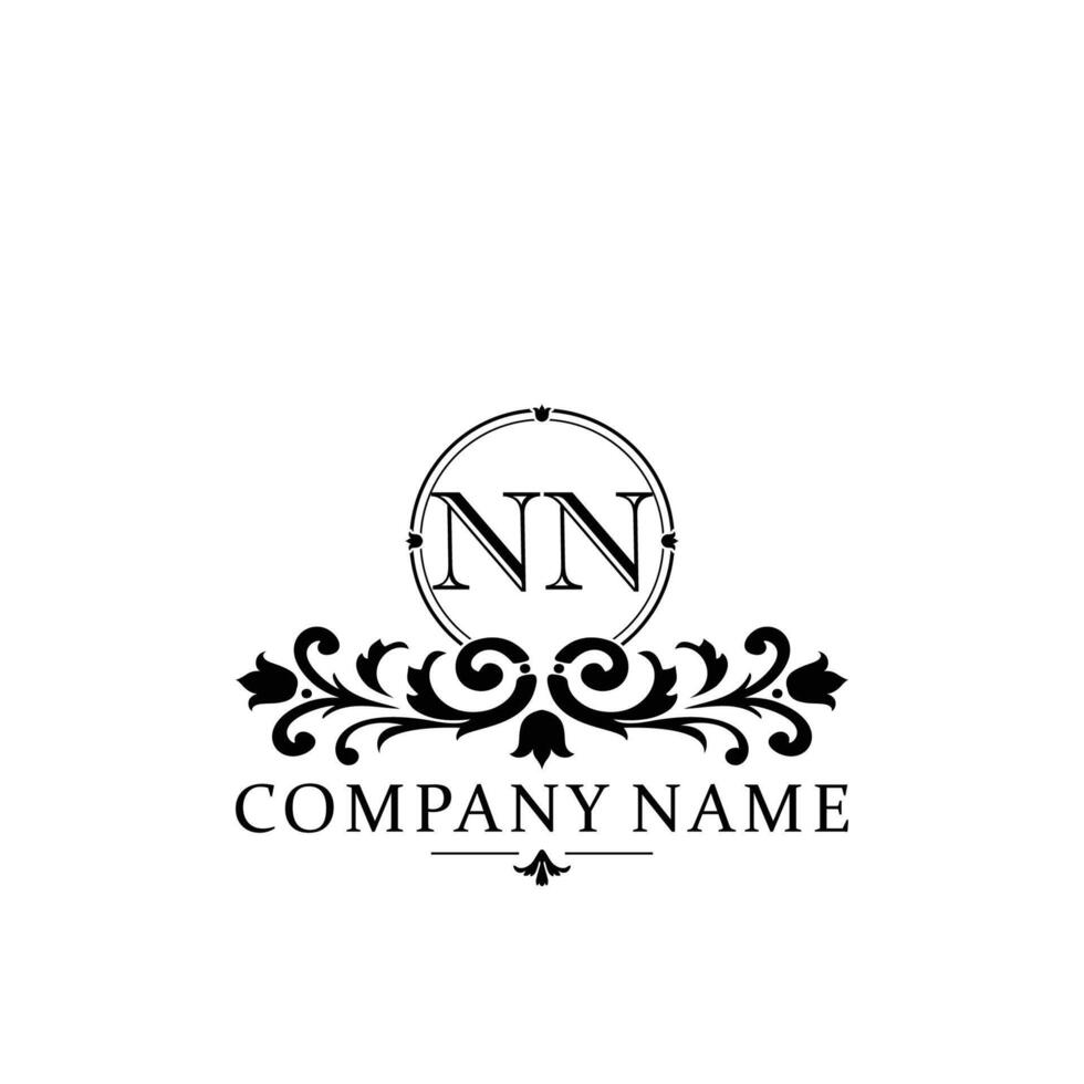 Initial letter NN simple and elegant monogram design template logo vector