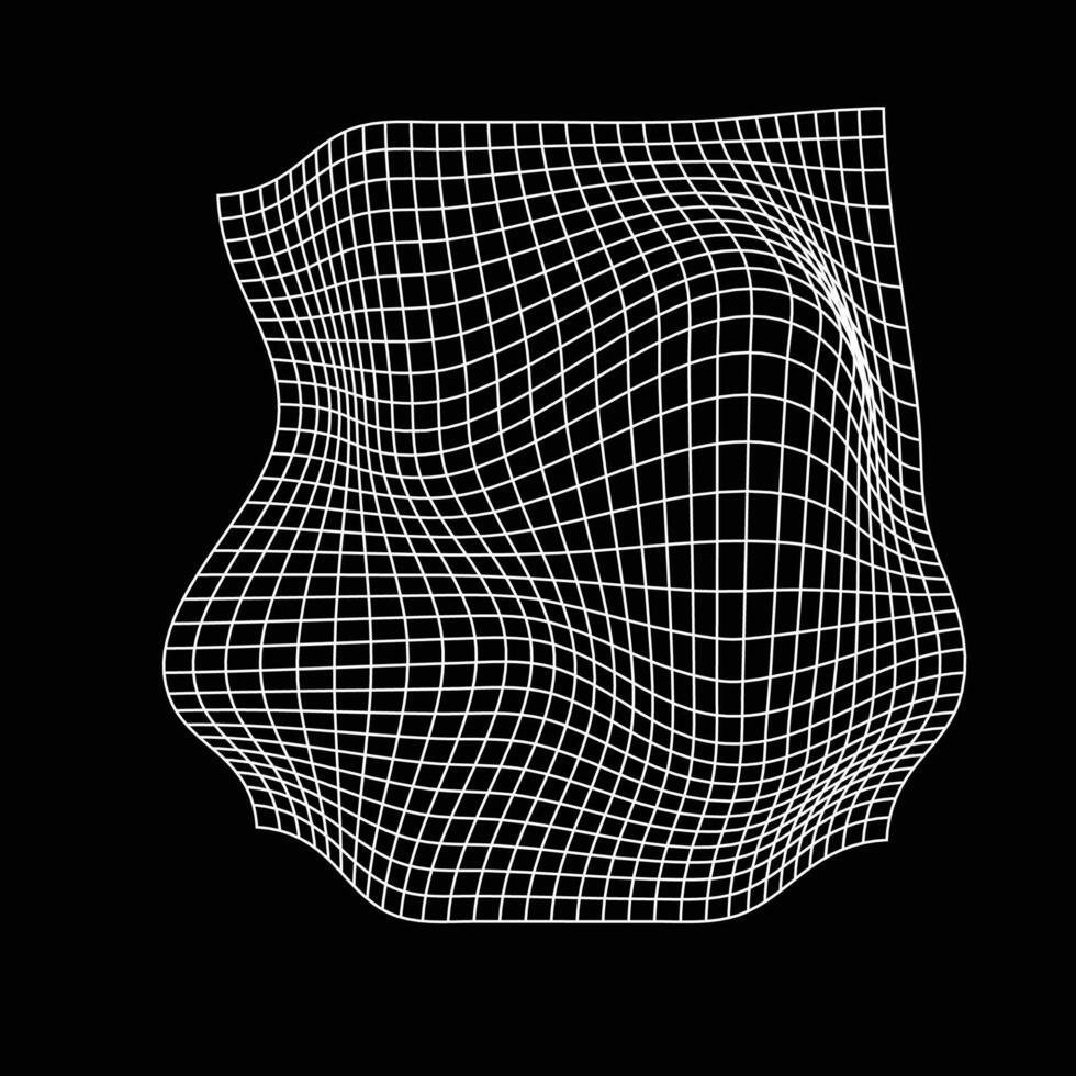 3d wireframe template for your design vector
