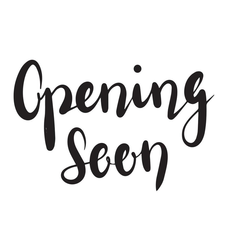 Opening Soon  isolated sticker icon banner vector