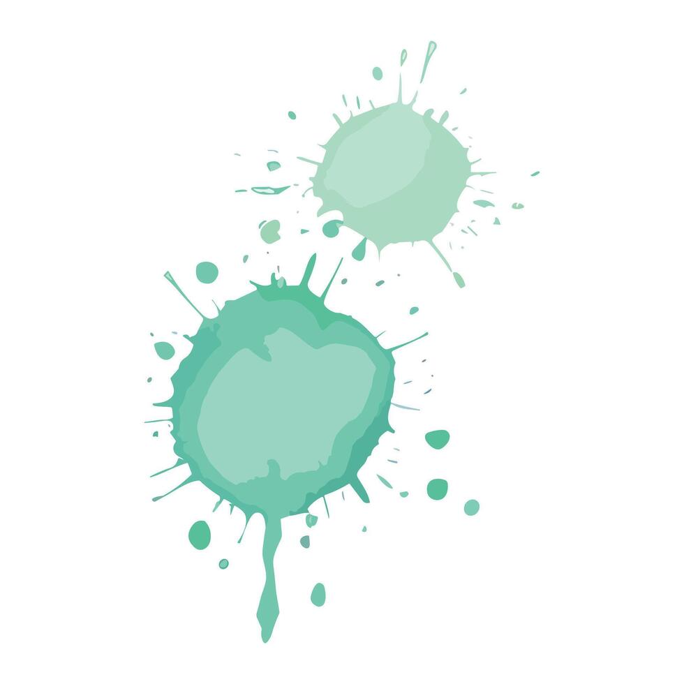 Watercolor illustration, water, soft, doodle, colourful, bubble, splash, paint, vector, watercolor, stain, splatter, brush vector