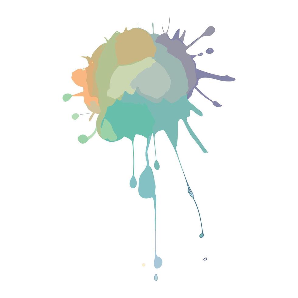 watercolor vector stains, illustration, water, soft, doodle, colourful, bubble, splash, paint, vector, watercolor, stain, splatter, brush