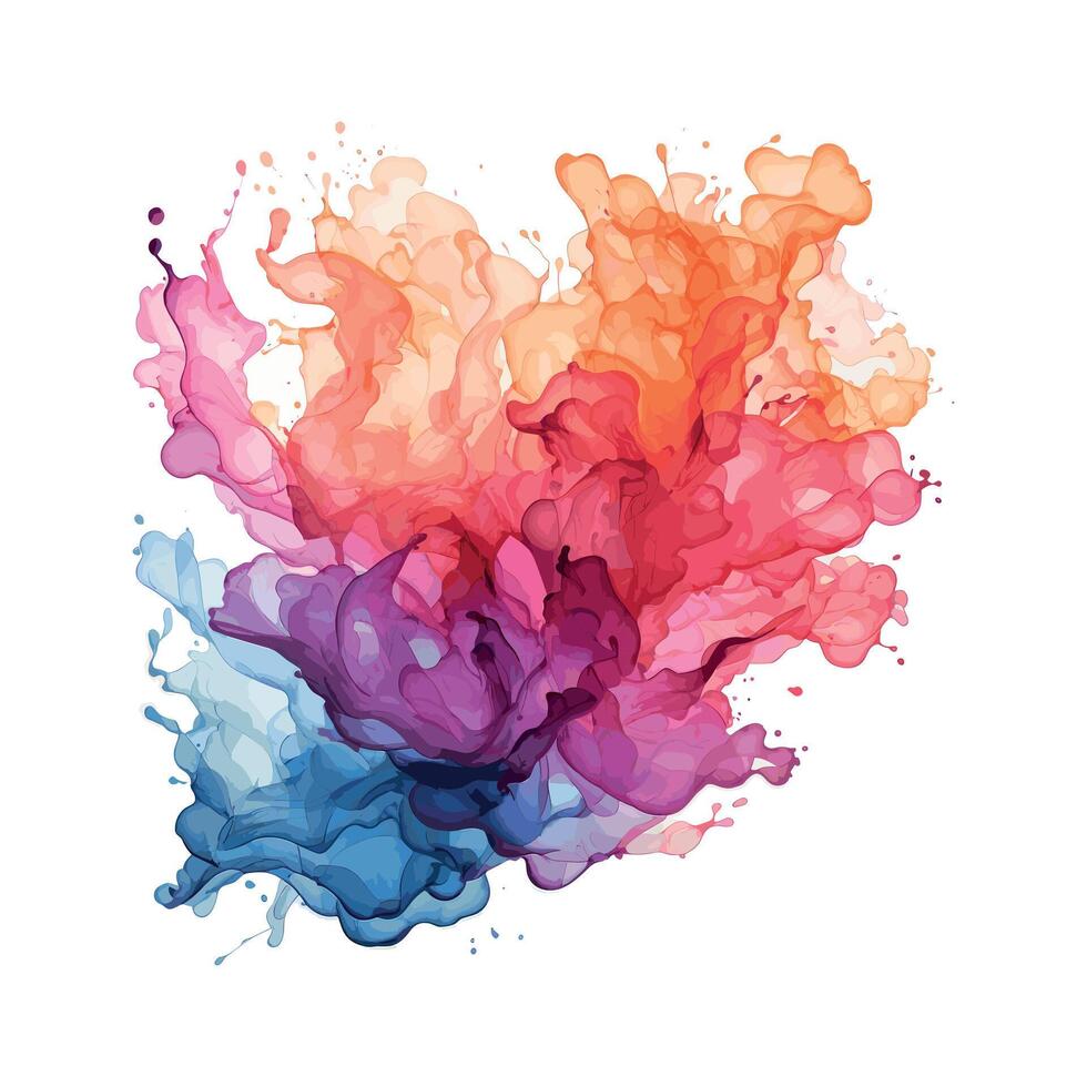 watercolor vector stains, illustration, water, soft, doodle, colourful, bubble, splash, paint, vector, watercolor, stain, splatter, brush