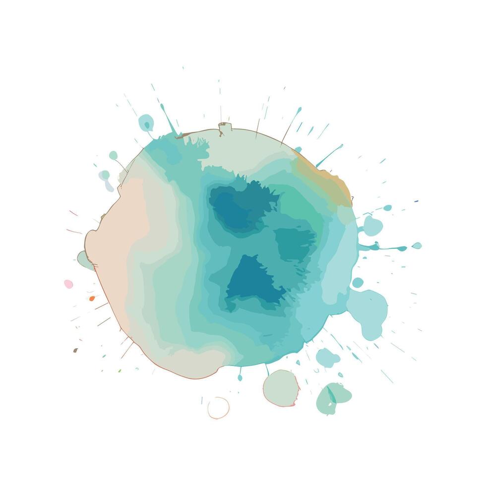 watercolor vector stains, illustration, water, soft, doodle, colourful, bubble, splash, paint, vector, watercolor, stain, splatter, brush