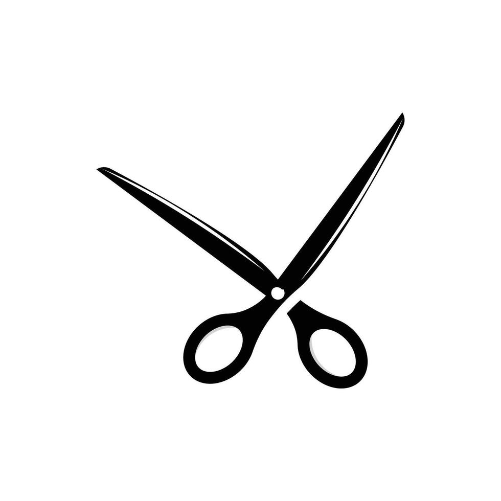 Scissors Logo, Shaver Vector, Simple Barber Shop Design, Icon, Background, Symbol, Template vector