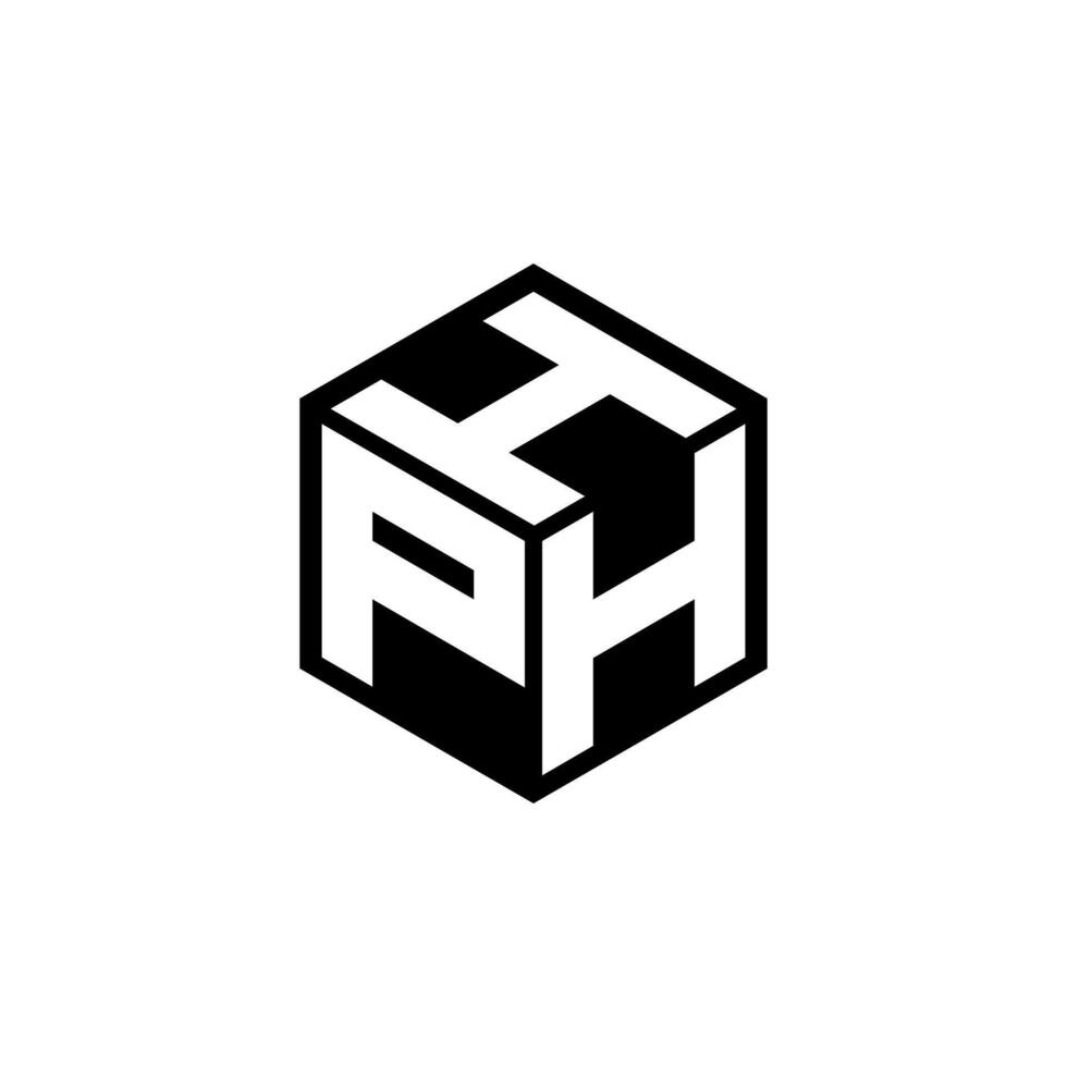PHH letter logo design in illustration. Vector logo, calligraphy designs for logo, Poster, Invitation, etc.