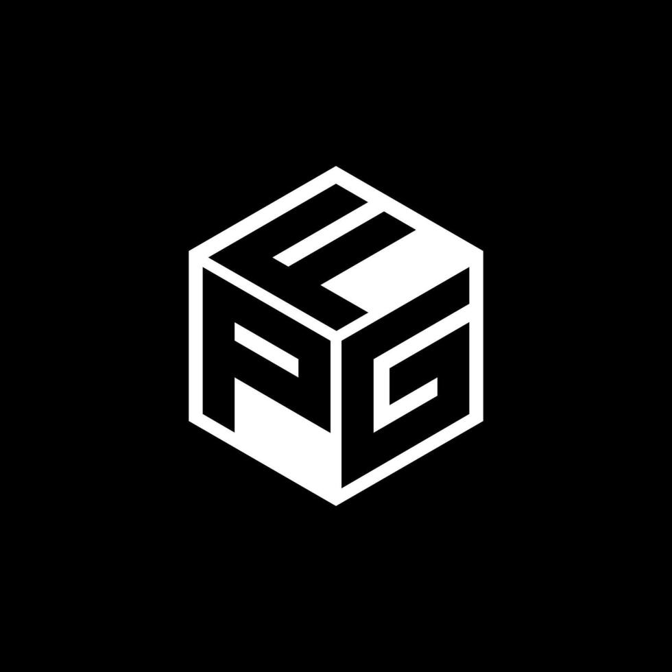 PGF letter logo design in illustration. Vector logo, calligraphy designs for logo, Poster, Invitation, etc.