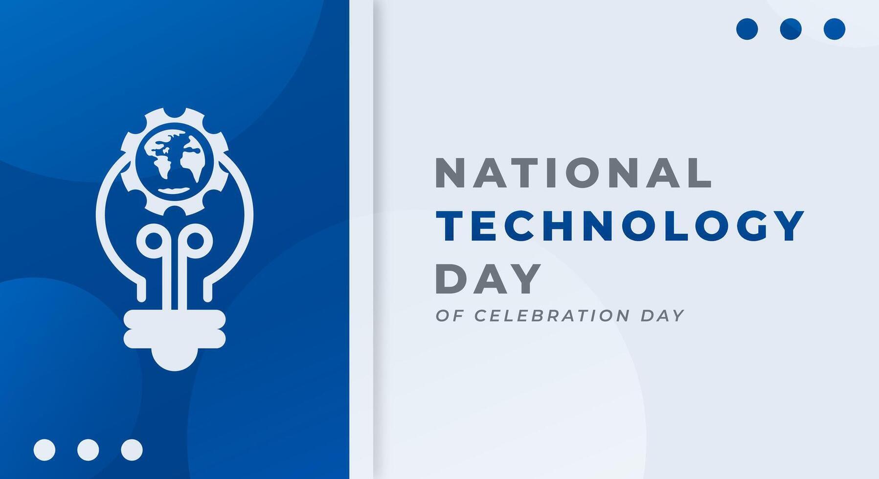 National Technology Day Celebration Vector Design Illustration for Background, Poster, Banner, Advertising, Greeting Card