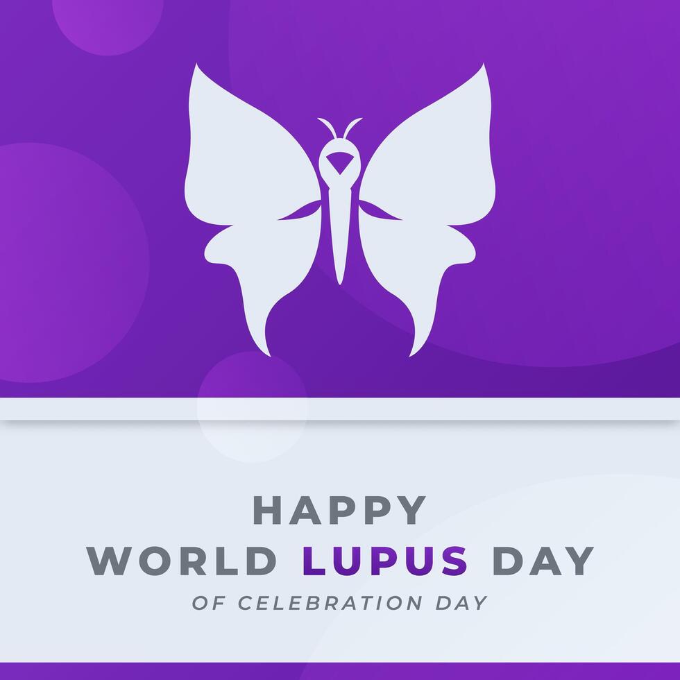 World Lupus Day Celebration Vector Design Illustration for Background, Poster, Banner, Advertising, Greeting Card