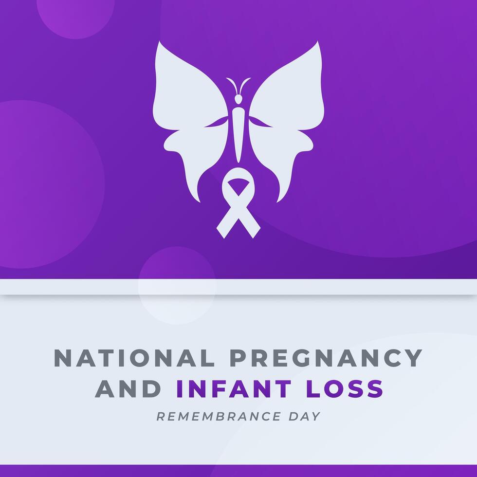 National Pregnancy and Infant Loss Remembrance Day Celebration Vector Design Illustration for Background, Poster, Banner, Advertising, Greeting Card