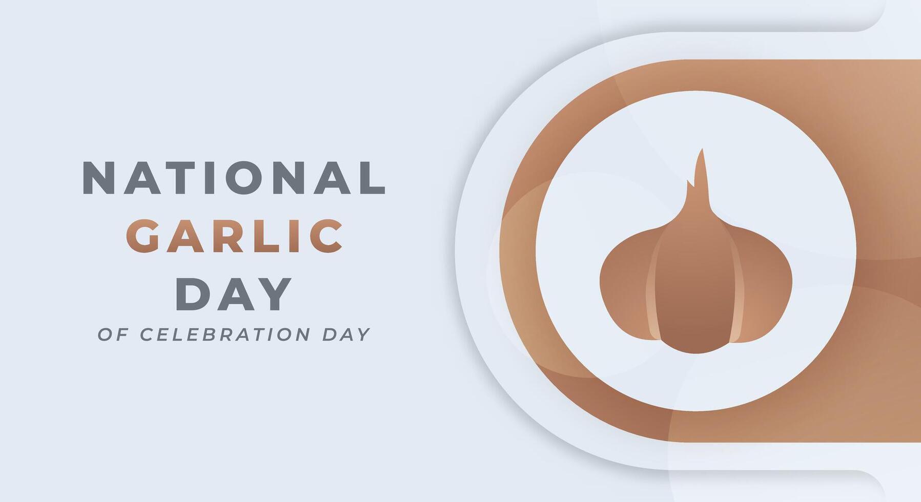 National Garlic Day Celebration Vector Design Illustration for Background, Poster, Banner, Advertising, Greeting Card