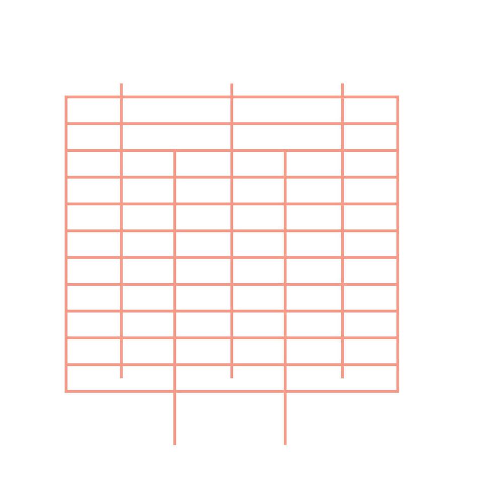 Grid Line Shape vector