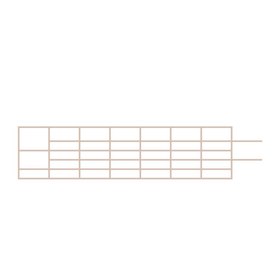 Grid Line Shape vector