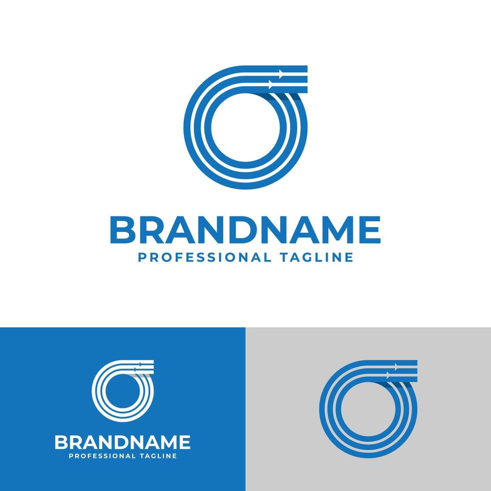 Letter O Finance Logo, suitable for business related to finance with O initial. vector