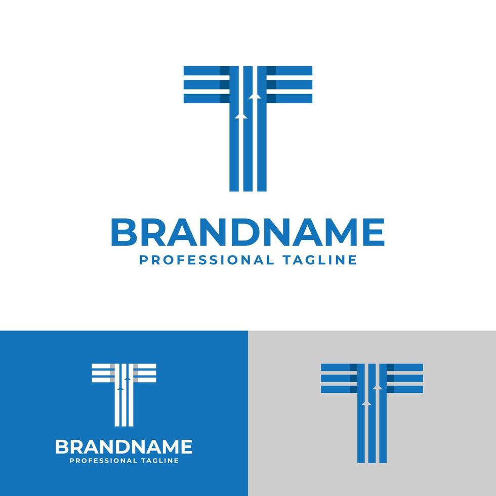 Letter T Finance Logo, suitable for business related to finance with T initial. vector