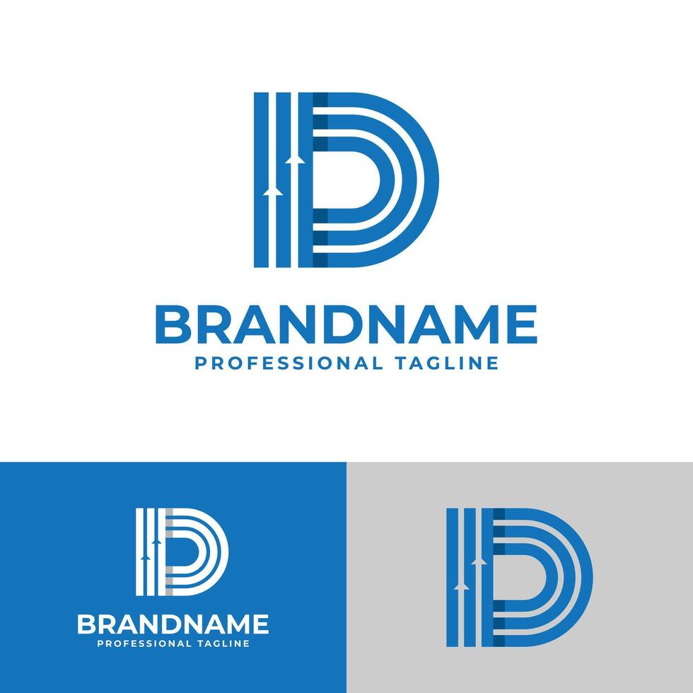 Letter D Finance Logo, suitable for business related to finance with D initial. vector